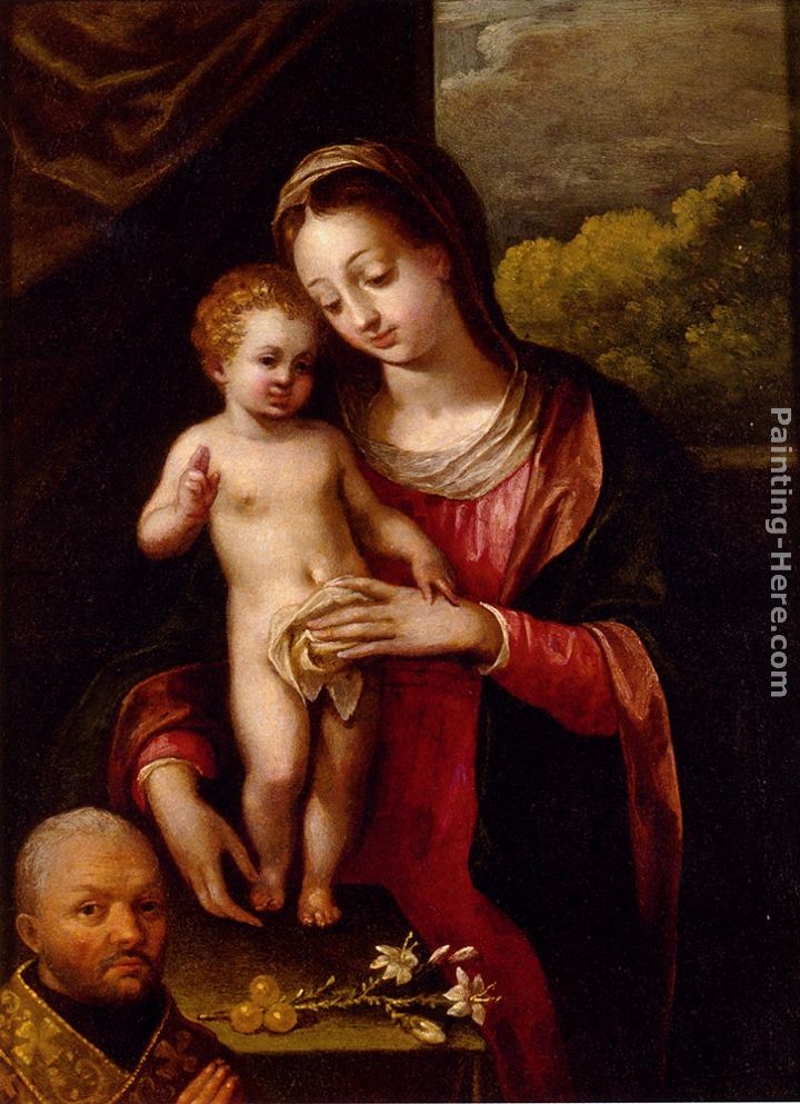 Lavinia Fontana The Madonna And Child With A Donor